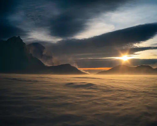 Scarlet macaw gliding above a lush jungle canopy